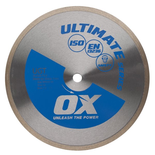 Ox Tools 10" Ultimate Wet Glass Tile Blade, 5/8" Bore OX-UGT-10